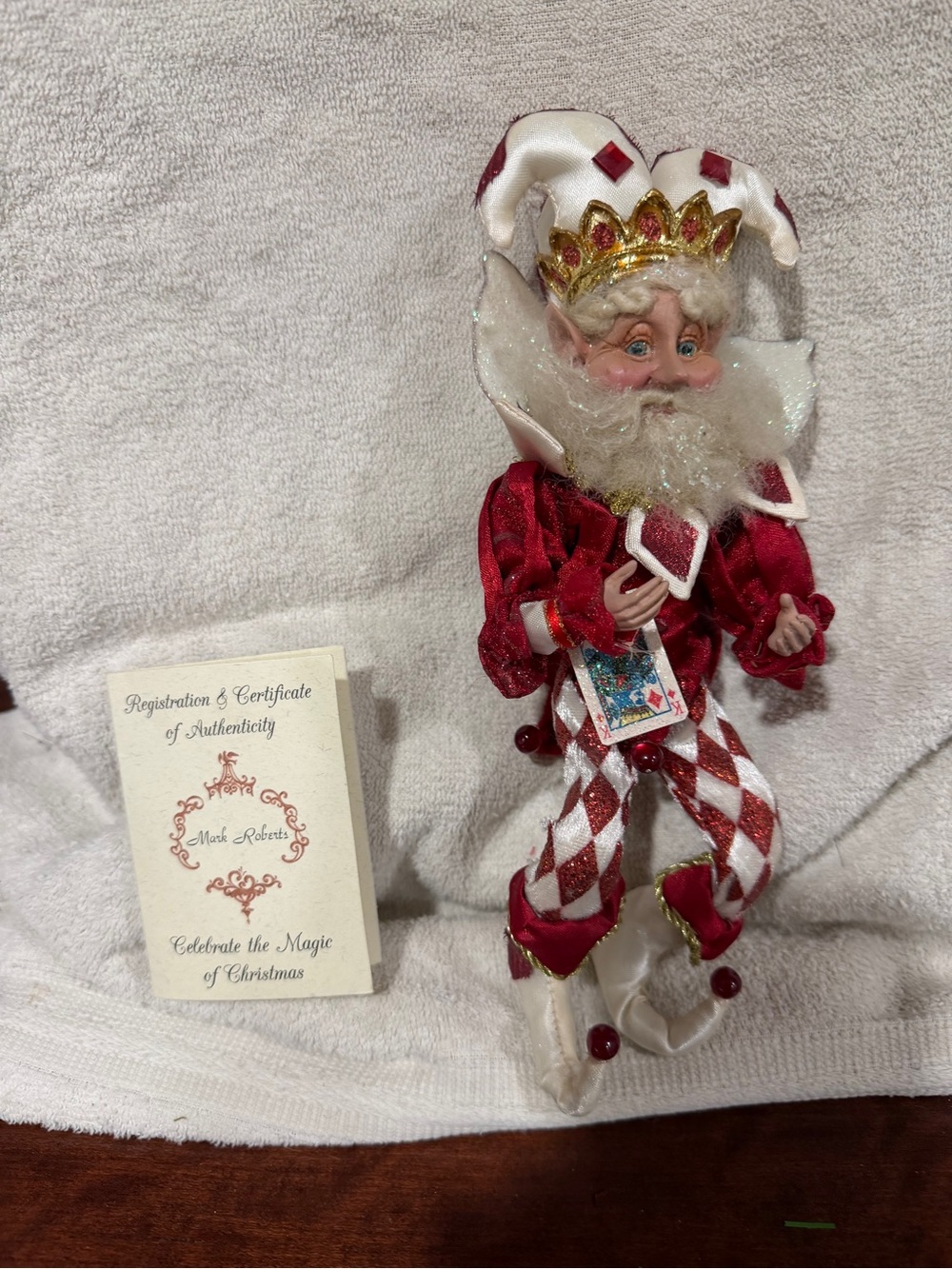 Mark Roberts King Of Diamonds Fairy small 51.62342 retired 2006 in original box